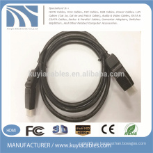 Cable giratorio plateado oro del hdmi 360 grados flexibles cobre 1.4v puro trenzado